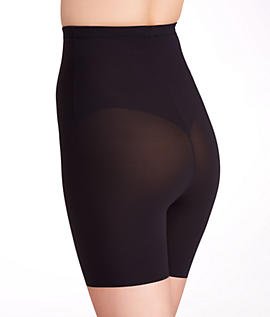 Maidenform Sleek Smoothers-Hi-Waist Short Pantalones moldeadores, Negro, L para Mujer