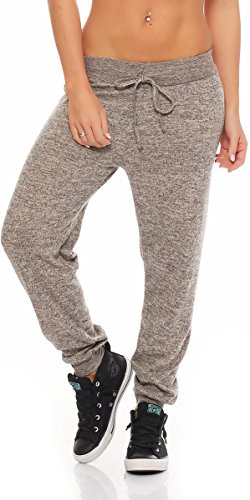 Malito Mujer Pantalón Boyfriend Suave Baggy Aladin Bombacho 5381 (Beige)