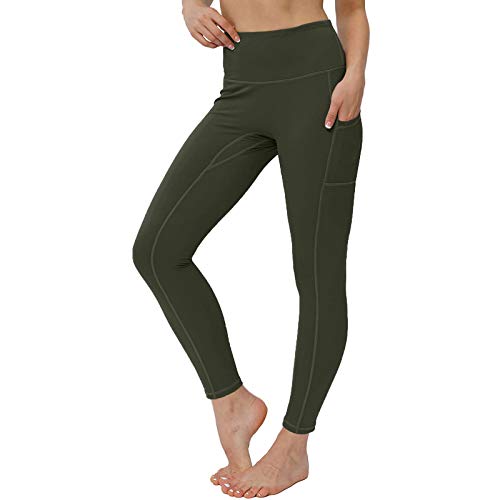 Mallas Deportivas Mujer Fitness Gimnasio Running Yoga Color sólido Gran Elásticos Pantalones Deportivos Transpirables Leggins Push Up Mujer