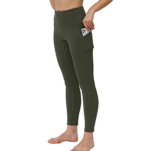 Mallas Deportivas Mujer Fitness Gimnasio Running Yoga Color sólido Gran Elásticos Pantalones Deportivos Transpirables Leggins Push Up Mujer
