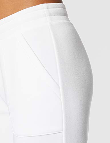 Marca Amazon - AURIQUE Jogger - Pantalones Mujer, Blanco (White), 42, Label:L