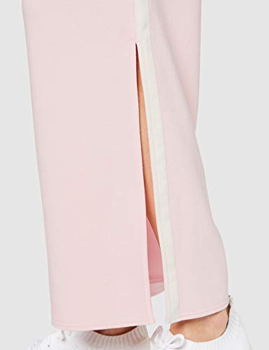 Marca Amazon - AURIQUE Mallas de Deporte con Banda Lateral Mujer, Rosa (Lotus), 42, Label:L