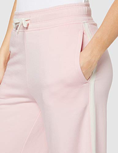 Marca Amazon - AURIQUE Mallas de Deporte con Banda Lateral Mujer, Rosa (Lotus), 42, Label:L