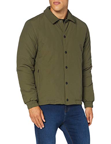 Marca Amazon - find. Cazadora Acolchada Hombre, Marrón (Khaki), L, Label: L
