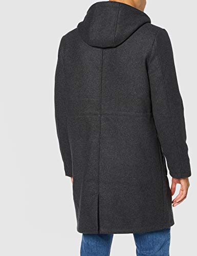 Marca Amazon - find. Chaqueta Utilitaria Hombre, Gris (Char), M, Label: M