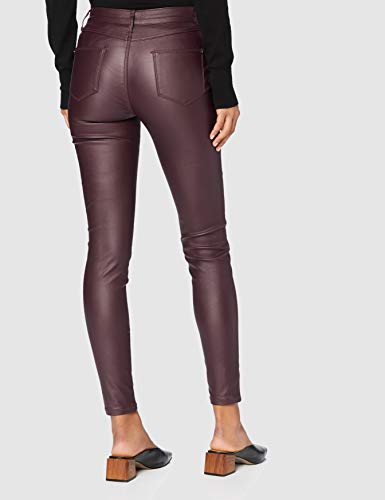 Marca Amazon - find. Pantalones Mujer, Burdeos oscuro (arándano), 36, Label: XS
