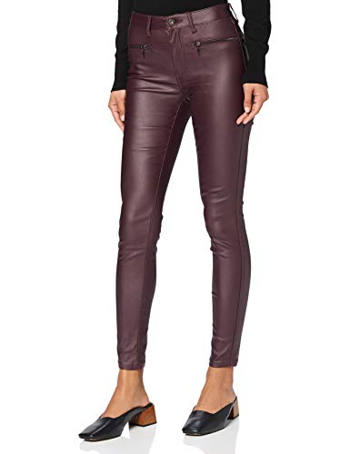Marca Amazon - find. Pantalones Mujer, Burdeos oscuro (arándano), 44, Label: XL