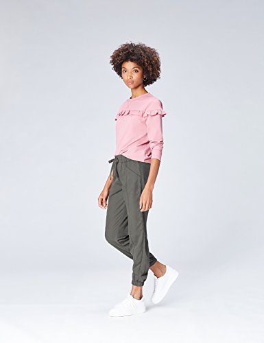 Marca Amazon - find. Pantalones Mujer, Grau (Grey), 42, Label: L