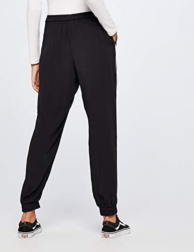 Marca Amazon - find. Pantalones Mujer, Negro (Black), 36, Label: XS