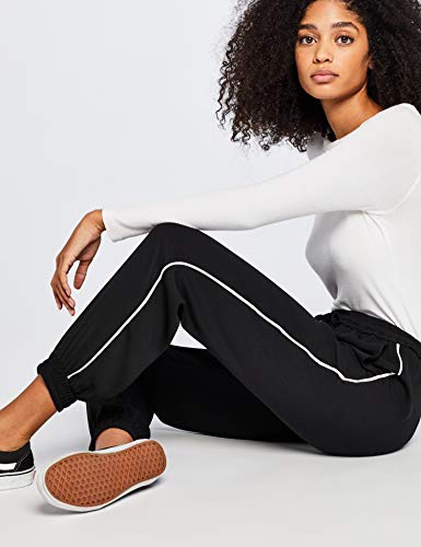 Marca Amazon - find. Pantalones Mujer, Negro (Black), 36, Label: XS