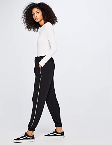 Marca Amazon - find. Pantalones Mujer, Negro (Black), 36, Label: XS