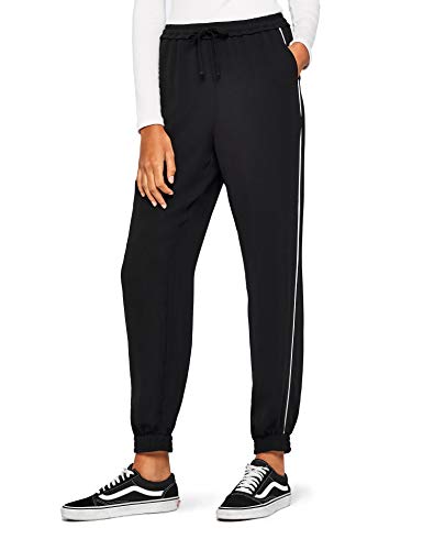 Marca Amazon - find. Pantalones Mujer, Negro (Black), 36, Label: XS