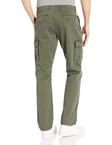 Marca Amazon - Goodthreads: pantalones elásticos deportivos cargo vintage para hombre., Deep Depth, 34W x 34L