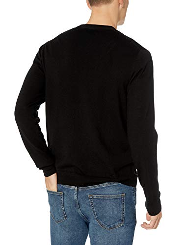 Marca Amazon - Goodthreads - Rebeca de lana merino para hombre, Negro (black), US S (EU S)