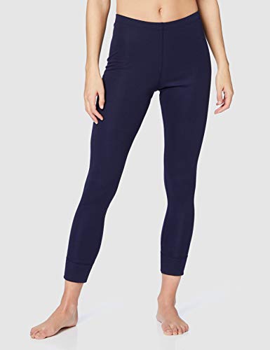 Marca Amazon - IRIS & LILLY Leggins Interiores Mujer, Pack de 2, Azul (Navy), S, Label: S