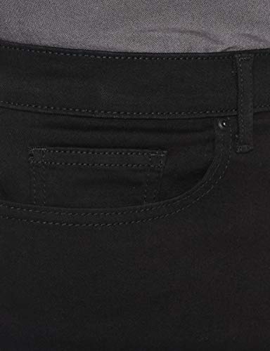 Marca Amazon - MERAKI Vaqueros Slim Hombre, Negro (Black), 38W / 34L, Label: 38W / 34L