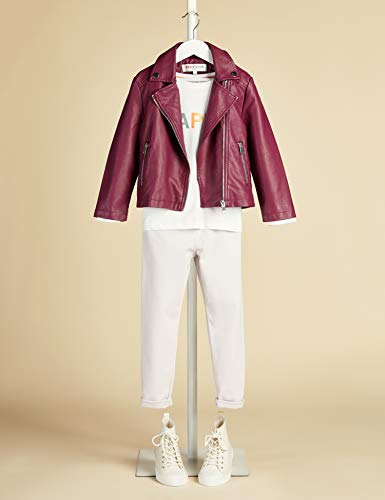 Marca Amazon - RED WAGON Chaqueta Biker Niñas, Morado (Purple), 110, Label:5 Years