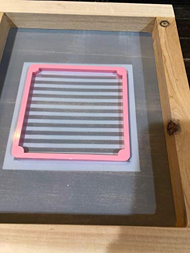 Marco de serigrafía, seda serigrafiada, malla blanca de 110t, resistente y duradero, apto para serigrafía, camisetas impresas, mochilas, bolsos, suelos, ventanas, 35,5 x 25,4 cm