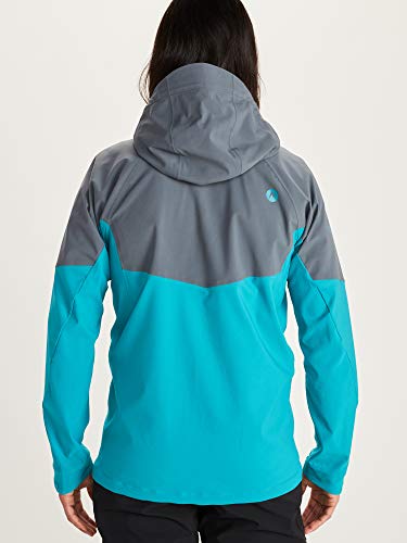 Marmot ROM Jacket Chaqueta Softshell, Chaqueta Outdoor, Anorak, Repelente al Agua, Transpirable, Hombre, Steel Onyx/Enamel Blue, XL