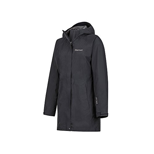 Marmot Wm's Essential Jacket Chubasqueros, Chaqueta Impermeable, A Prueba De Viento, Impermeable, Transpirable, Mujer, Black, M