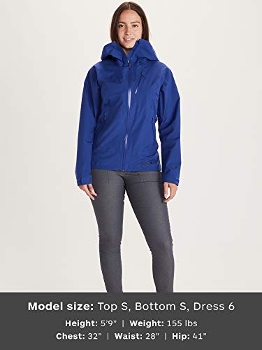 Marmot Wm's Knife Edge Jacket Chubasqueros, Chaqueta Impermeable, A Prueba De Viento, Impermeable, Transpirable, Mujer, Black, M