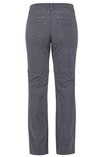 Marmot Wm's Kodachrome Convertible Pant Pantalones de Trekking, Zip Off, Pantalones Outdoor, Pantalones Largos con Perneras extraíbles, Mujer, Dark Steel, M