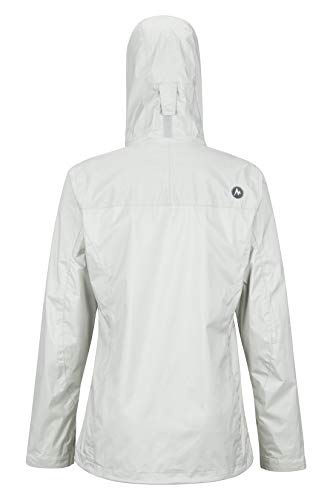 Marmot Wm's Precip Eco Jacket Chubasqueros, Chaqueta Impermeable, A Prueba De Viento, Impermeable, Transpirable, Mujer, Platinum, M