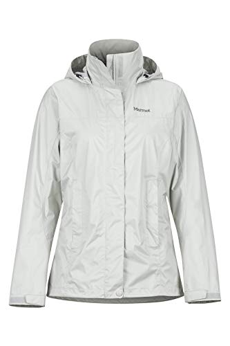 Marmot Wm's Precip Eco Jacket Chubasqueros, Chaqueta Impermeable, A Prueba De Viento, Impermeable, Transpirable, Mujer, Platinum, M