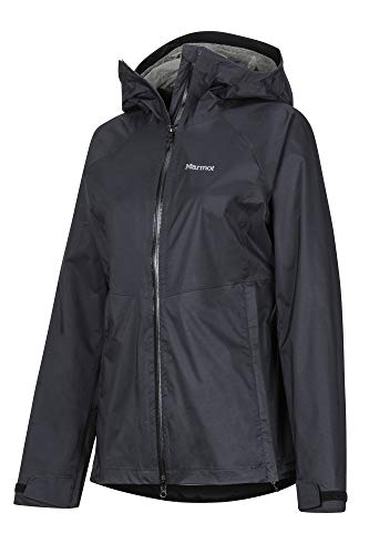 Marmot Wm's PreCip Stretch Jacket Chubasquero rígido, Chaqueta Impermeable, a Prueba de Viento, Impermeable, Transpirable, Mujer, Black, M