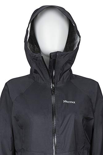 Marmot Wm's PreCip Stretch Jacket Chubasquero rígido, Chaqueta Impermeable, a Prueba de Viento, Impermeable, Transpirable, Mujer, Black, M