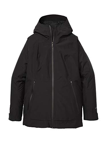 Marmot Wm's Solaris Jacket Chubasquero rígido, Chaqueta Impermeable, a Prueba de Viento, Impermeable, Transpirable, Mujer, Black, L