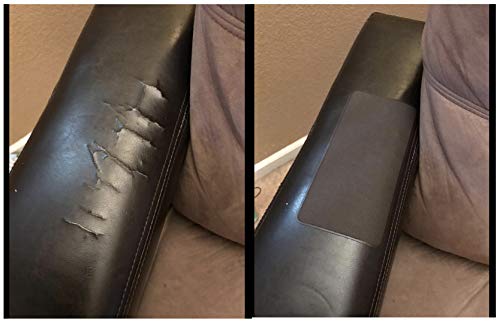 MastaPlasta - Parches AUTOADHESIVOS para reparación de Cuero y Otros Tejidos. MARRÓN Oscuro. Elije el tamaño y el diseño. Primeros Auxilios para sofás, Asientos de Coche, Bolsos, Chaquetas