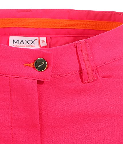 Maxx - Bermudas de golf para mujer, rosa, 38