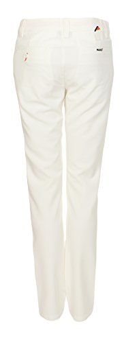 Maxx - Pantalones de golf para mujer (blanco, 38)