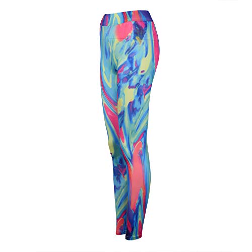 MEIbax Leggings Deportes Pantalones para Mujeres de Estampado de Las Entrenamiento Gimnasio Correr de Fitness Gym Yoga Pantalon Deportivo Mallas Running Workout Pantalones elásticos