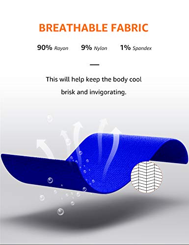 meilun - Mini Falda de rayón para Mujer - Azul - Small