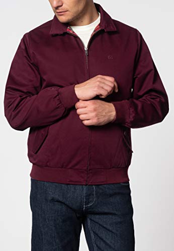 Merc Harrington, Chaqueta de Manga Larga Para Hombre, Rojo (Vino), XXX-Large