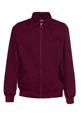 Merc Harrington, Chaqueta de Manga Larga Para Hombre, Rojo (Vino), XXX-Large