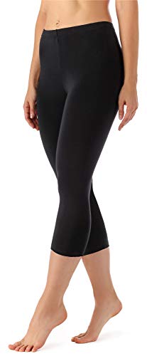 Merry Style Leggins 3/4 Mallas Deportivas Mujer MS10-144 (Negro, L) Merry Style Leggins 3/4 Mallas Deportivas Mujer MS10-144 (Negro, L)