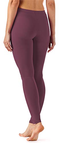 Merry Style Leggins Largos Mallas Deportivas Mujer MS10-143 (Borgoña, XS)