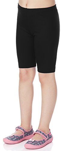 Merry Style Leggins Mallas Pantalones Cortos Ropa Deportiva Niña MS10-132 (Negro, 146 cm)
