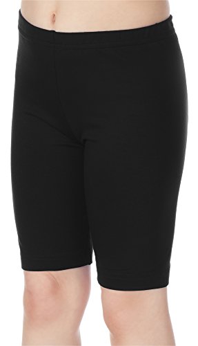 Merry Style Leggins Mallas Pantalones Cortos Ropa Deportiva Niña MS10-132 (Negro, 146 cm)