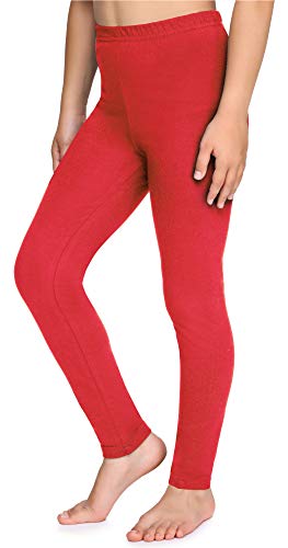 Merry Style Leggins Mallas Pantalones Largos Ropa Deportiva Niña MS10-225(Rojo, 134 cm)