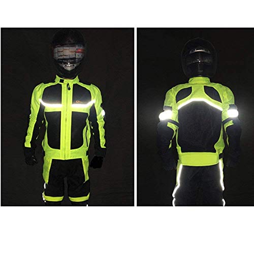 MH96_ITALY Chaqueta de moto reflectante con protección extraíble, transpirable, impermeable, alta visibilidad nocturna - XXL