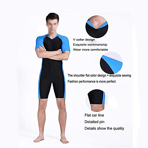 MHSHKS Trajes De Neopreno Piel De Buceo Hombres Y Mujeres Traje De Salto De Manga Corta De Una Pieza Traje De Baño Traje De Baño Ropa De Playa para Hacer Surf, Nadar, Deportes Acuáticos