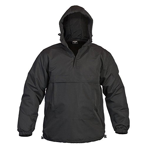Mil-Tec Anorak Combat sin Forro, para Hombres, Hombre, 10332002-903, Negro, Medium