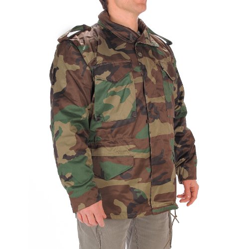 Mil-Tec M65 Woodland - Chaqueta de campo (talla S)