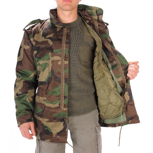 Mil-Tec M65 Woodland - Chaqueta de campo (talla S)