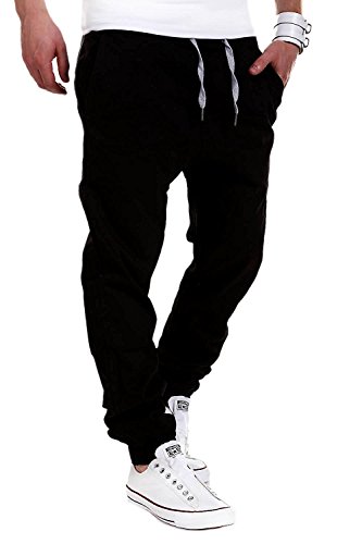 Minetom Pantalones Casuales para Hombre, Internet Verano Hombres Tideway Ocio Casual Jogger Pantalones Negro EU M