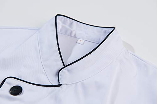 MISEMIYA - Chaquetas Chef Cocinero con BOTÓN REFORMADO MARMINTÓN SOLLASTRE GUISANDERO ADOBADOR Salsero - Ref.8421B - XL, Negro